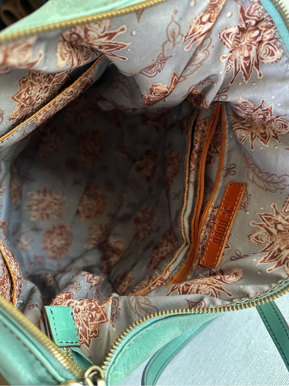 HOBO Verse Leather Convertible Backpack Shoulder Bag in Seafoam